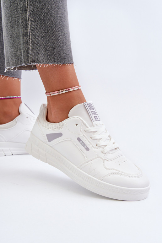 Feminino À modalo de tênis Memory Foam System Big Star NN274A483 cor branca