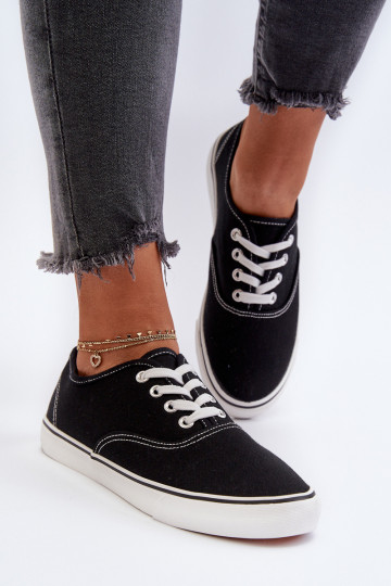 Tênis Tênis modelo clássico cor preta Olvali