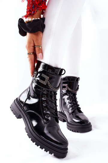 Feminino aquecimento Botins de trabalho cor preta Vanquish