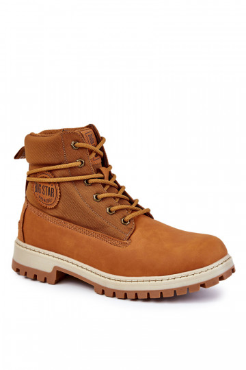 para homens Botas sapato Memory Foam Big Star KK174203 cor marrom