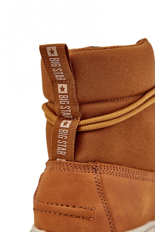 para homens Botas sapato Memory Foam Big Star KK174203 cor marrom