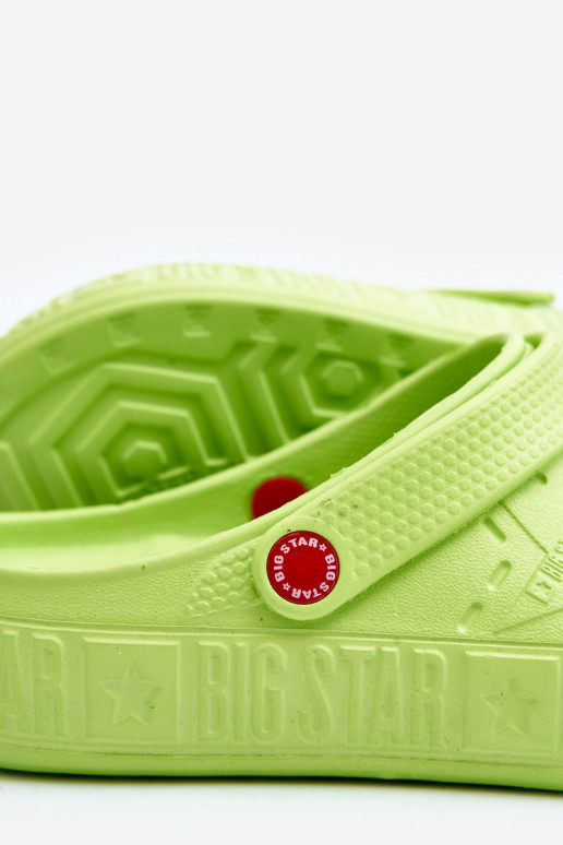 para homens Chinelos leves Tamancos Big Star II175005 cor verde