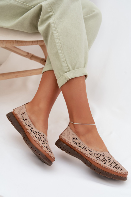 Bailarinas a céu aberto FemininoHabilitadoturalnej Skóry Sergio Leone SP-006 cor rosa