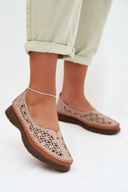 Bailarinas a céu aberto FemininoHabilitadoturalnej Skóry Sergio Leone SP-006 cor rosa