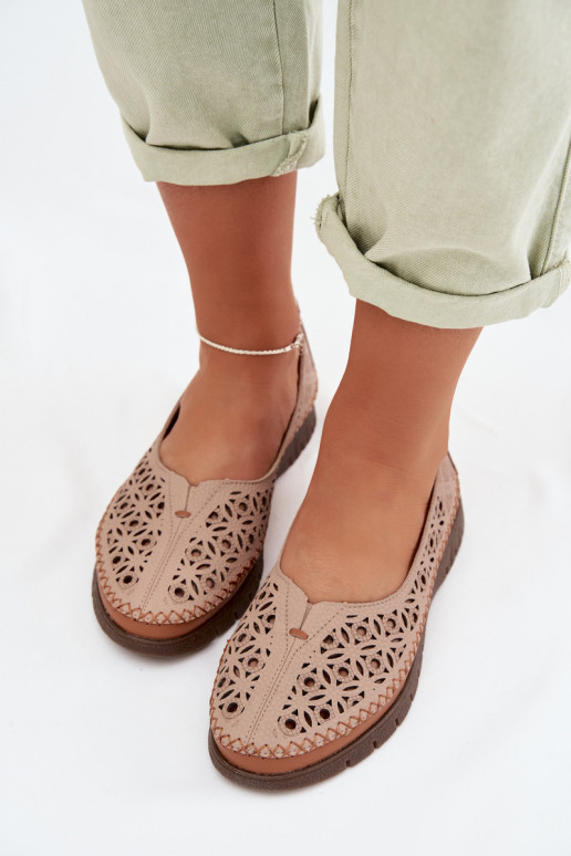 Bailarinas a céu aberto FemininoHabilitadoturalnej Skóry Sergio Leone SP-006 cor rosa