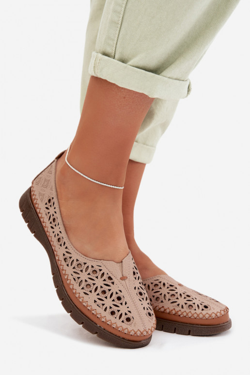 Bailarinas a céu aberto FemininoHabilitadoturalnej Skóry Sergio Leone SP-006 cor rosa