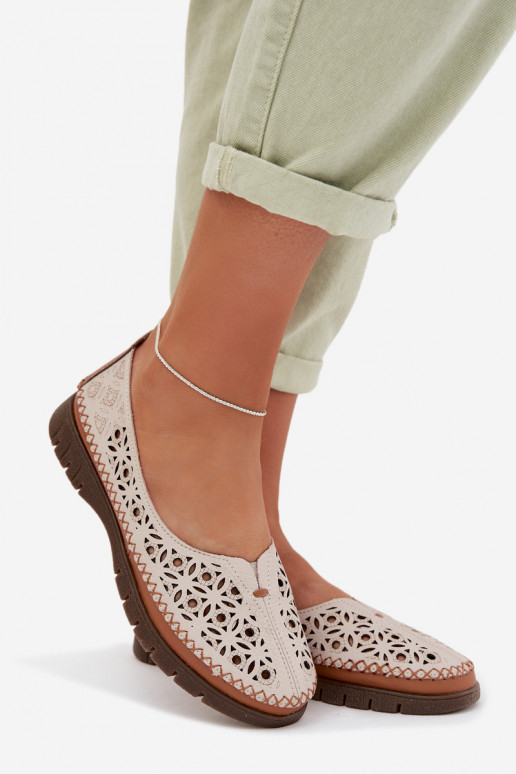 Bailarinas a céu aberto FemininoHabilitadoturalnej Skóry Sergio Leone SP-006 cor cinza