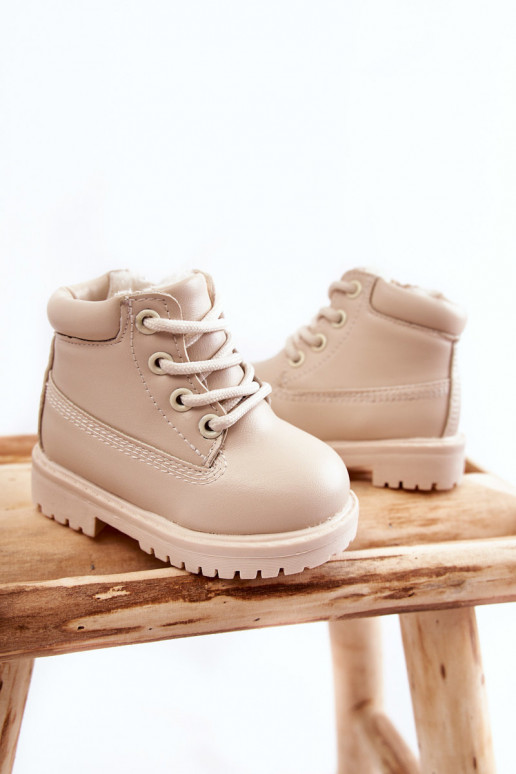 Botas infantis quentes cor de marfim Dexter