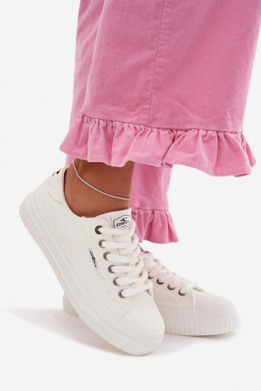 Sapatos de lazer com uma plataforma O`NEILL SPINNA C EMOMEN LOEM 90261009.02A cor branca