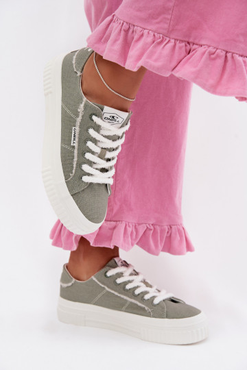 Sapatos de lazer com uma plataforma O`NEILL SPINNA C EMOMEN LOEM 90261009.05Z cor verde