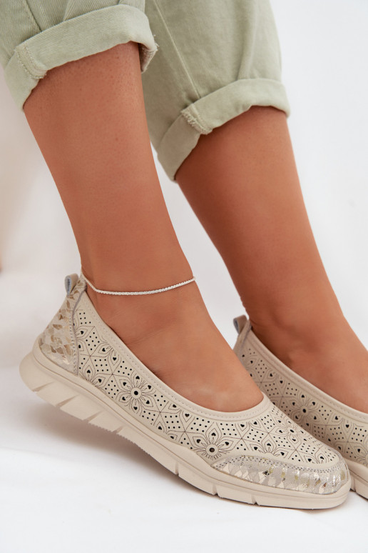 Bailarinas a céu abertoHabilitadoturalnej Skóry bege Palorette