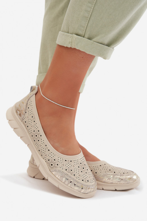 Bailarinas a céu abertoHabilitadoturalnej Skóry bege Palorette