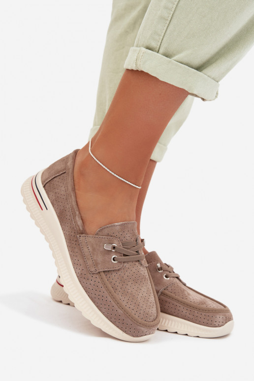 sapatoHabilitadoturalnego de camurçau bege Selorette