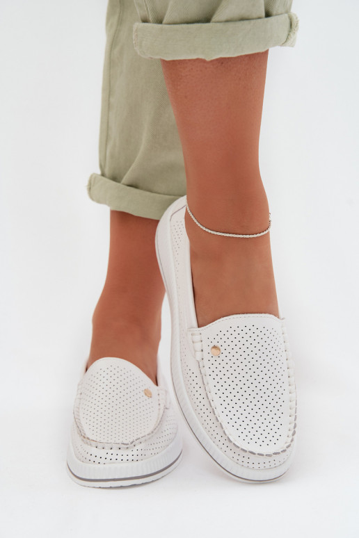 sapato FemininoHabilitadoturalnej Skóry S.Barski GR61-5980 cor branca