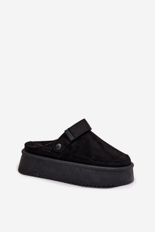 Botas de neve Feminino com uma plataformacom fecho adesivoem cor preta Jorielle