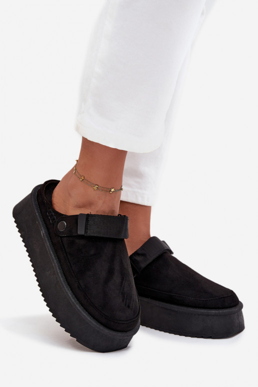 Botas de neve Feminino com uma plataformacom fecho adesivoem cor preta Jorielle