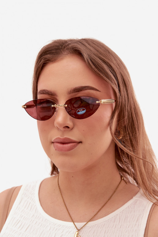 Oculos de sol FemininoFiltrem UV Rosa escuro