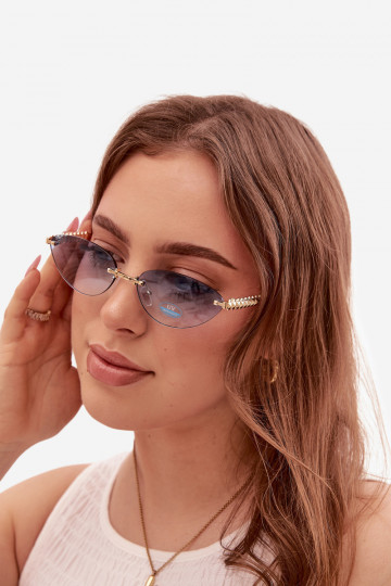 Oculos de sol FemininoFiltrem UV cor azul 2