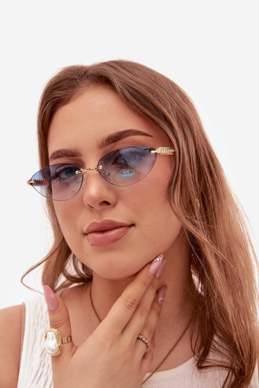 Oculos de sol FemininoFiltrem UV cor azul