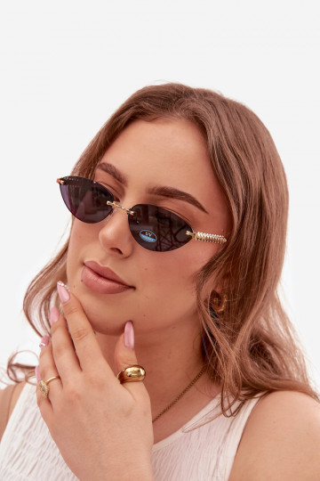 Oculos de sol FemininoFiltrem UV azul escuro 2