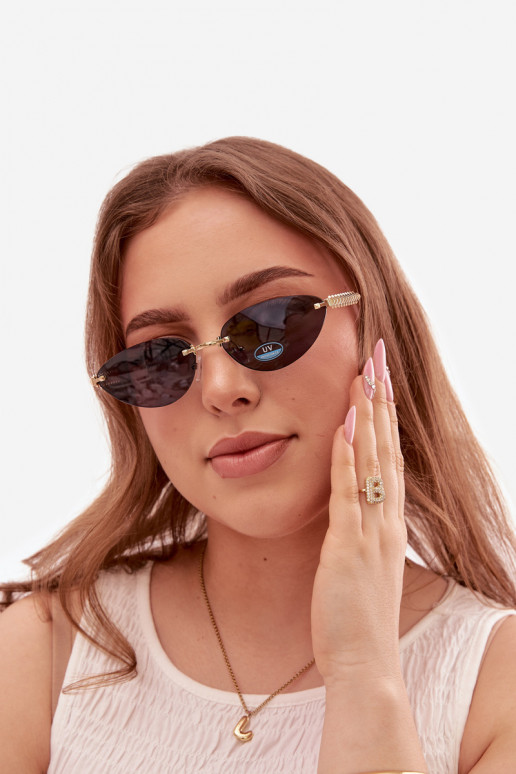 Oculos de sol FemininoFiltrem UV azul escuro