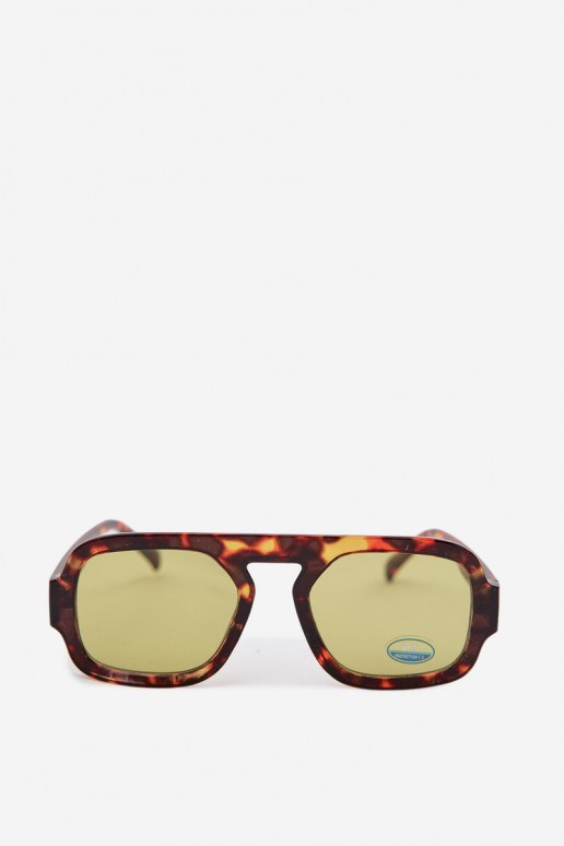 Feminino Oculos de solFiltrem UV marrom-cor verde