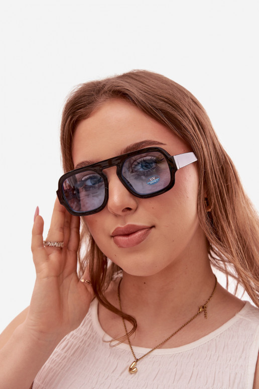 Feminino Oculos de solFiltrem UV cor azul