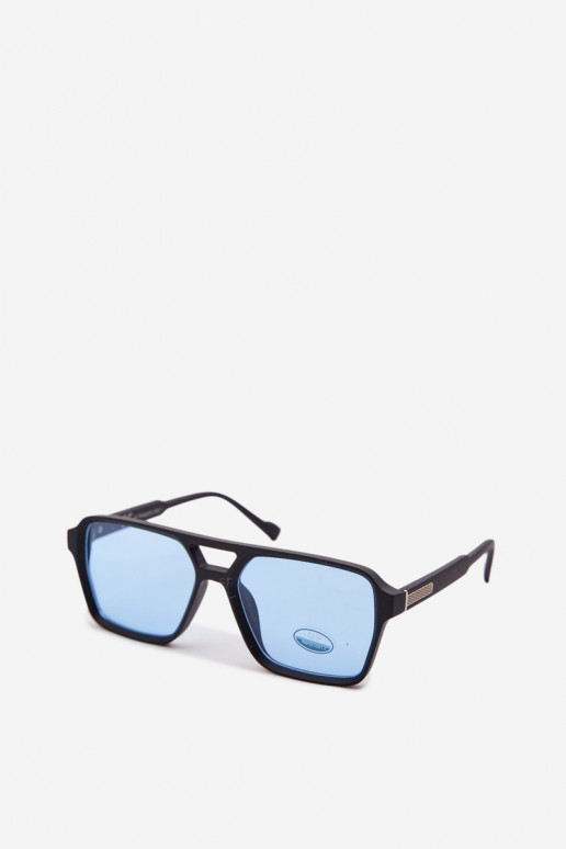 Oculos de sol Feminino Ze cor pratam Detalem azul escuro