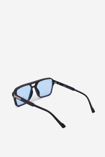 Oculos de sol Feminino Ze cor pratam Detalem azul escuro 2