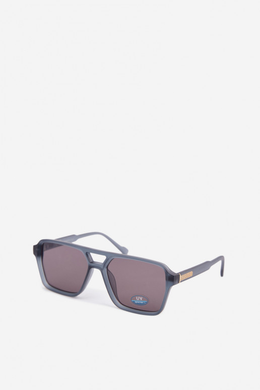 Oculos de sol Feminino Ze cor pratam Detalem azul-cor cinza