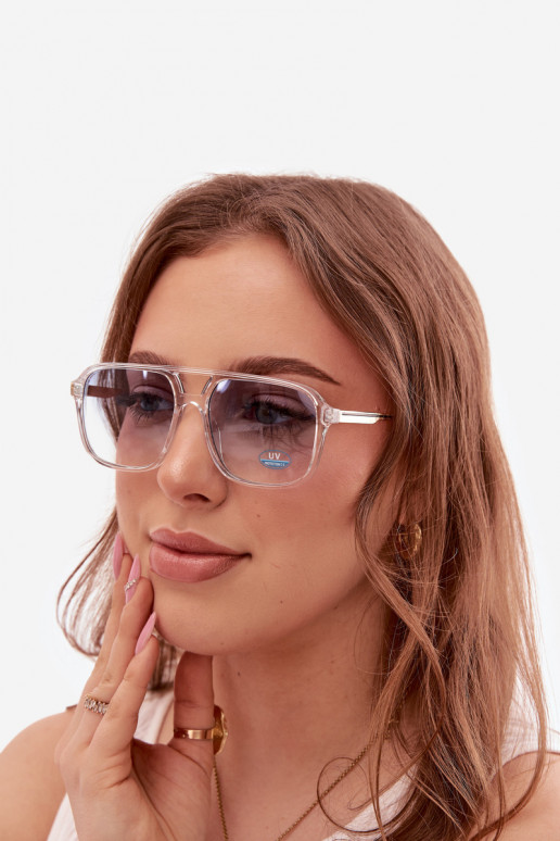 Oculos de sol FemininoFiltrem UV Przezroczyste