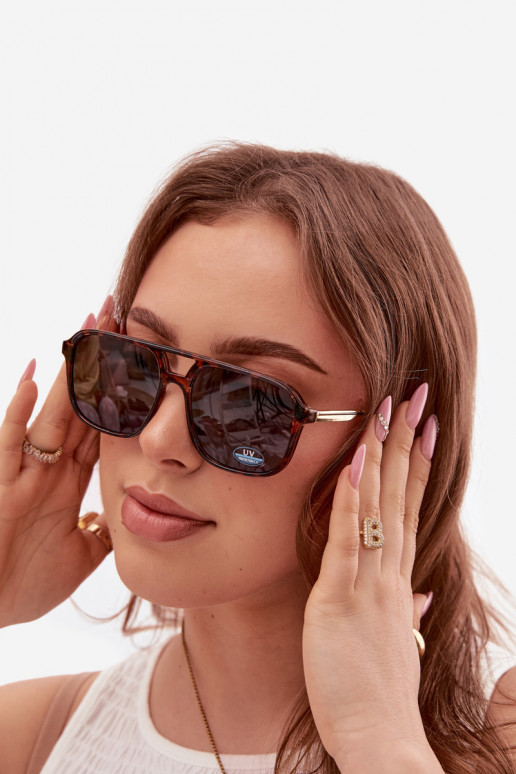 Oculos de sol FemininoFiltrem UV marrom-cor preta