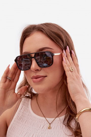 Oculos de sol FemininoFiltrem UV cor preta 2