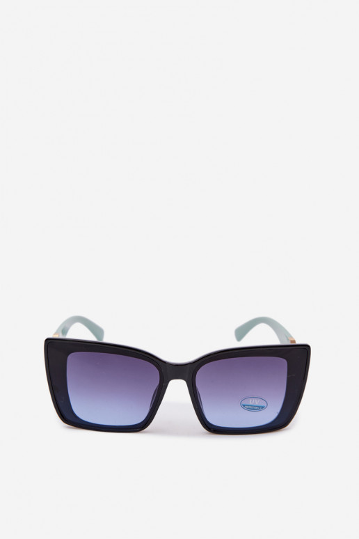 Oculos de sol Feminino Olho de gato Preto e-cor menta
