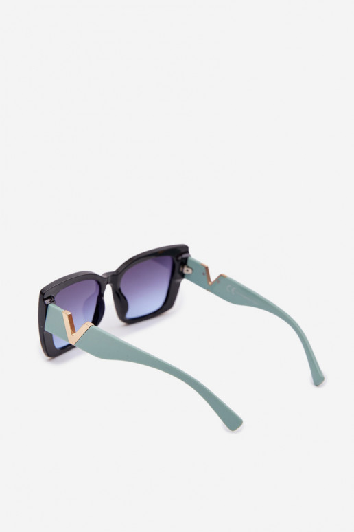 Oculos de sol Feminino Olho de gato Preto e-cor menta