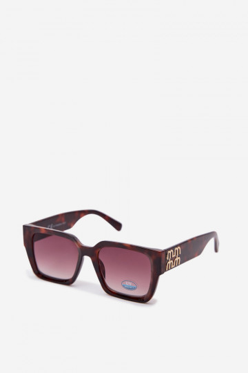Oculos de sol Feminino marrom escuro