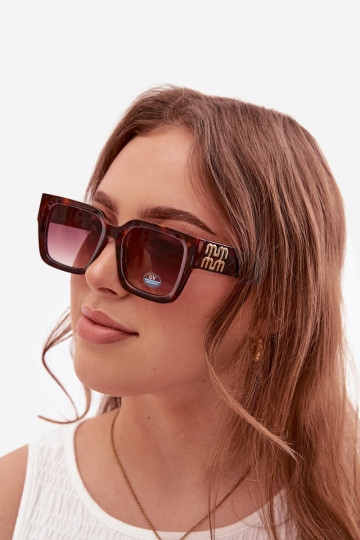 Oculos de sol Feminino marrom escuro 2