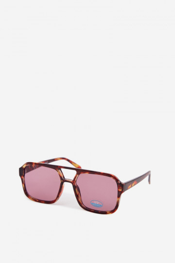 Oculos de sol Feminino marrom-cor rosa