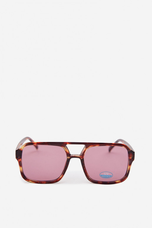 Oculos de sol Feminino marrom-cor rosa