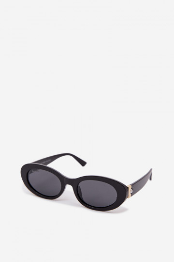 Oculos de sol Feminino com pérolas artificiais cor preta