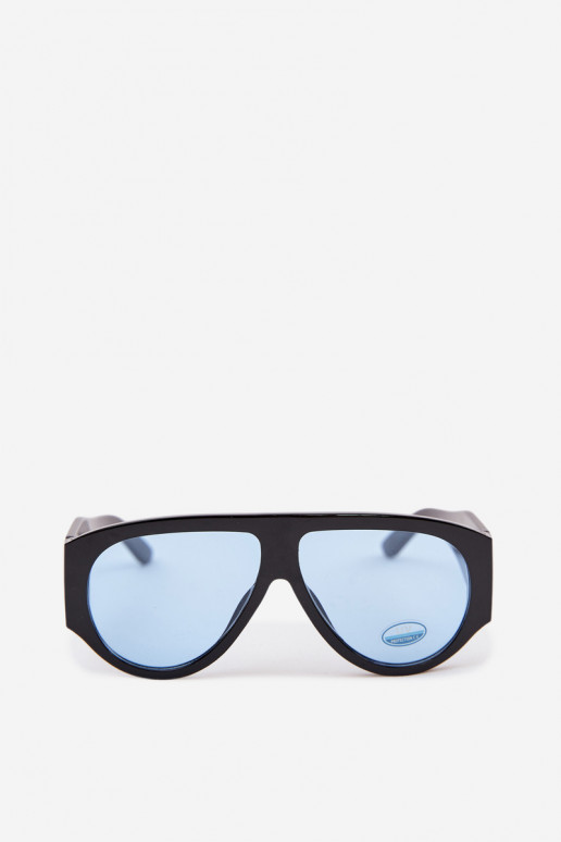 Feminino Oculos de sol Preto e-cor azul