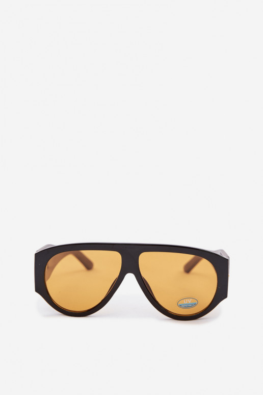 Feminino Oculos de sol Preto e-cor laranja