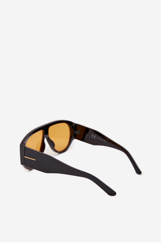 Feminino Oculos de sol Preto e-cor laranja