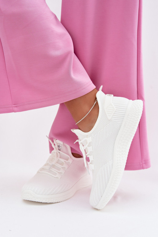 Feminino Estilo esportivo sapato cor branca Roxy