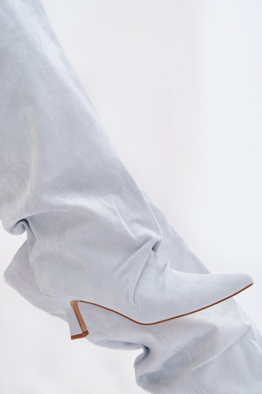 botasSzeroką CholeParaką I Tem que serrszczeniem com salto azul claro Harela