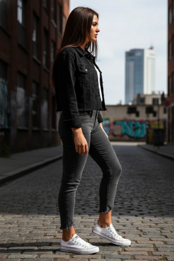 Sapatos femininos Big Star NN274235 branco