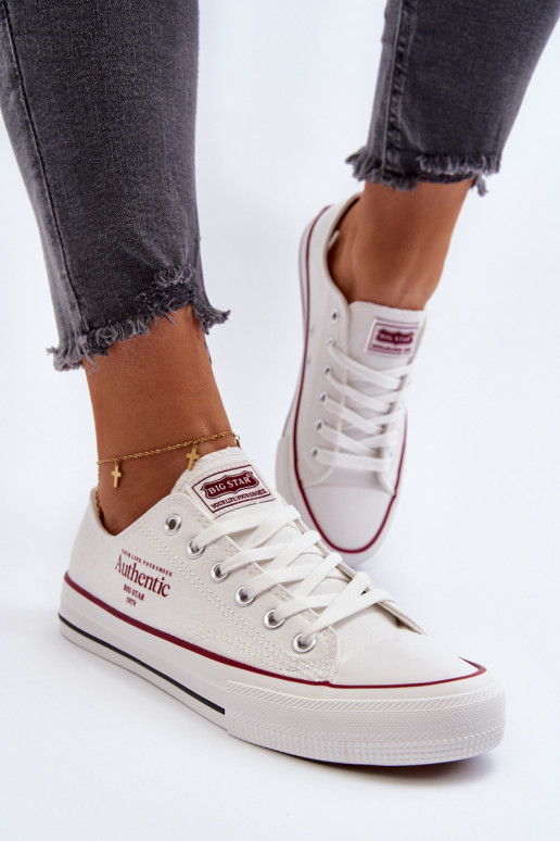 Sapatos femininos Big Star NN274235 branco