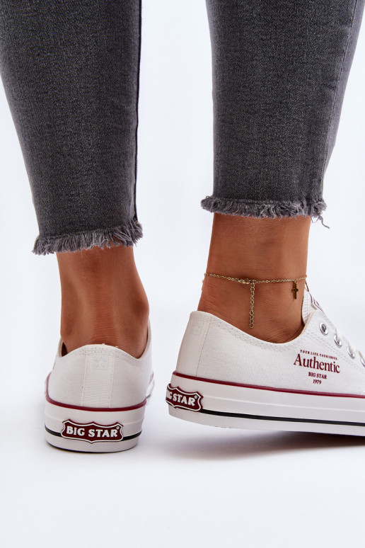 Sapatos femininos Big Star NN274235 branco