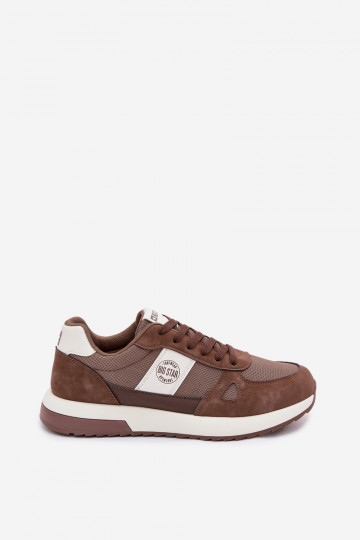 Tênis esportivos masculinos Big Star TT174353 na cor marrom 2