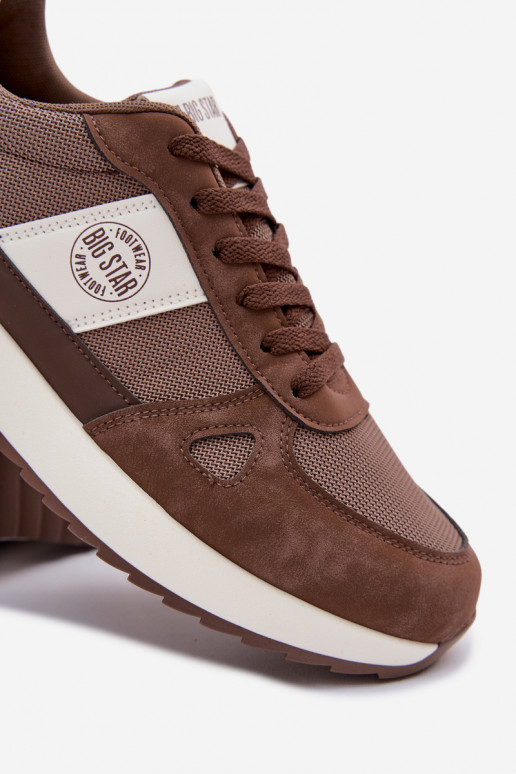 tênis À modalo de tênis para homens Big Star TT174353 cor marrom